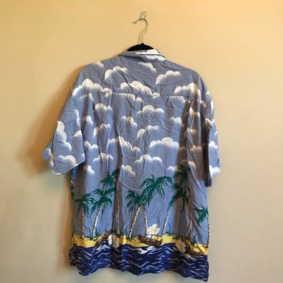 Utility XL short sleeve Hawaiian men t-shirt green - Picture 5 of 7